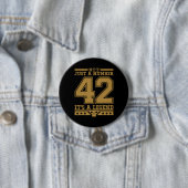 Legende der Zahl 42 Button (Beispiel)