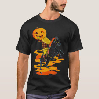Legende des Headless Horseman Halloween Design T-Shirt