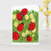 Legende des Marienkäfers Karte (Gelbe Blume)