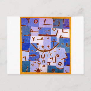 Blühendes Paul Klee Postkarte 