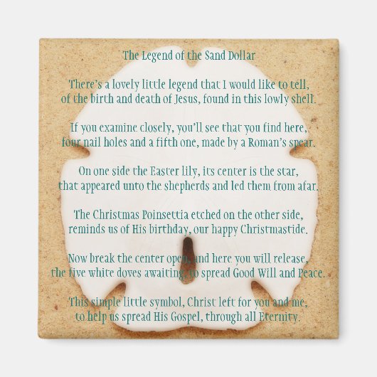 Legende des Sand-Dollar-Magnet Magnet (Vorne)