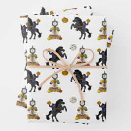 Legende des Sleepy Hollow Headless Horseman Gif Geschenkpapier Set