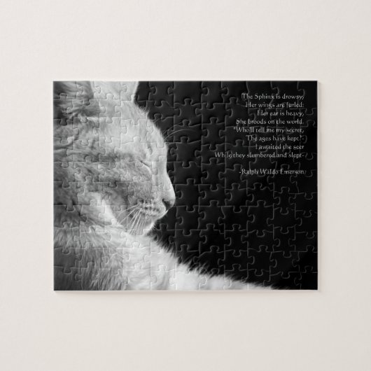 Legende des Sphynx (Schwarzweiss) Puzzle (Horizontal)