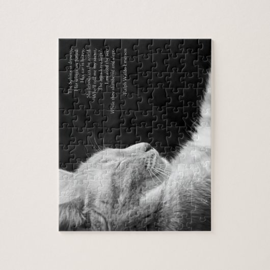 Legende des Sphynx (Schwarzweiss) Puzzle (Vertikal)