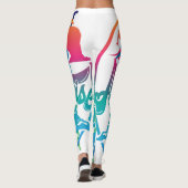 Legende Design der Alaska Kreuzfahrt Sommerferien Leggings (Rückseite)