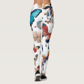 Legende Design für Erwachsene - farbenfrohe Schmet Leggings (Rückseite)