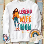 Legende Ehefrau Mama Personalisiert Sweatshirt