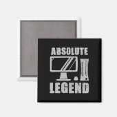 Legende Funny Video Game Player Quote PC Gaming Ri Magnet (Vorderseite/Rückseite)