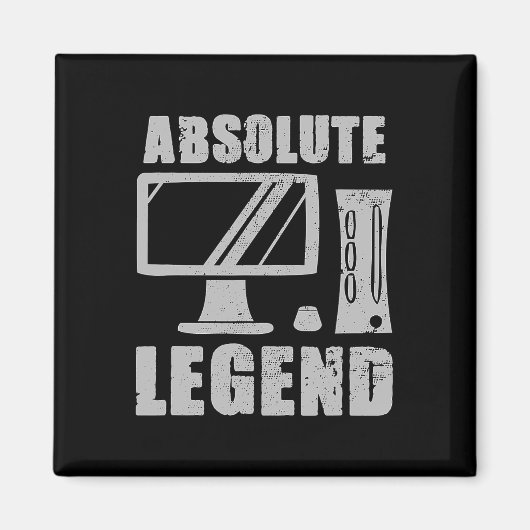 Legende Funny Video Game Player Quote PC Gaming Ri Magnet (Vorne)