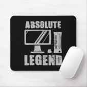 Legende Funny Video Game Player Quote PC Gaming Ri Mousepad (Mit Mouse)