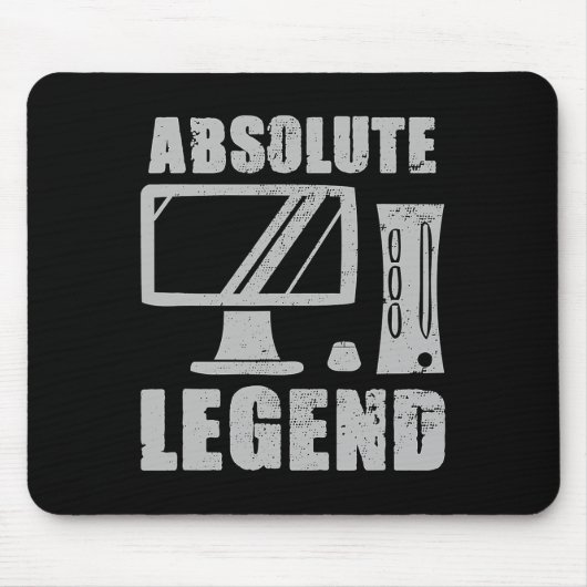 Legende Funny Video Game Player Quote PC Gaming Ri Mousepad (Vorne)