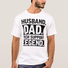 Legende für den technischen Support von Husband Va T-Shirt