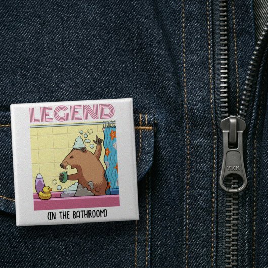 Legende (im Badezimmer) Singgrotte Button