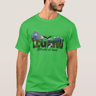 Legende Immer noch wild im Outdoor-Grafikdesign T-Shirt