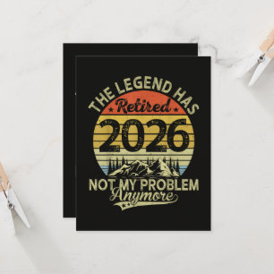 Legende ist 2026 in Rente gegangen, nicht mein Pro Einladung