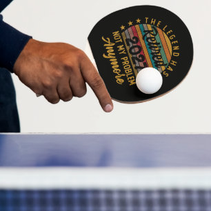 Legende ist 2027 in Rente gegangen, nicht mehr mei Tischtennis Schläger