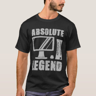 Legende Lustiger Videospieler Zitat PC-Gaming-Rig T-Shirt