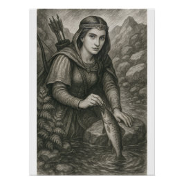 Legende Mathilde und Trout von Orval, Belgien Poster