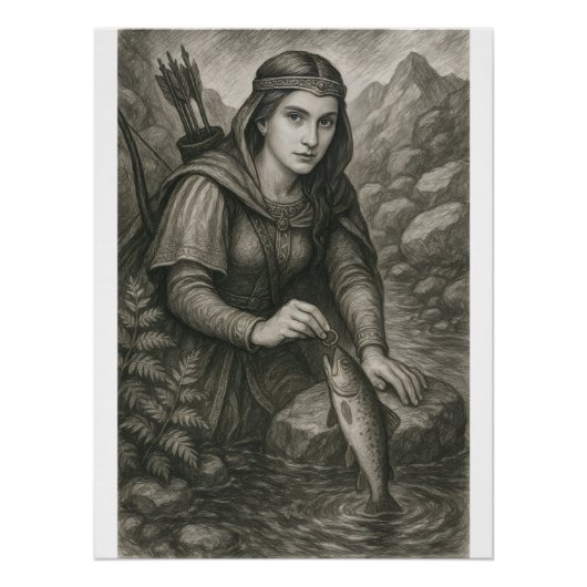 Legende Mathilde und Trout von Orval, Belgien Poster (Vorderseite)