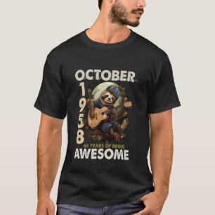 Legende Oktober 1958 66. Geburtstag Classic Cat Mu T-Shirt