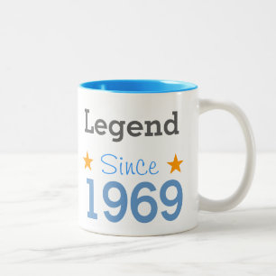 Legende seit 1969 zweifarbige tasse