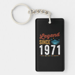 Legende seit 1971 Geburtstag Retro Vintage Schlüsselanhänger