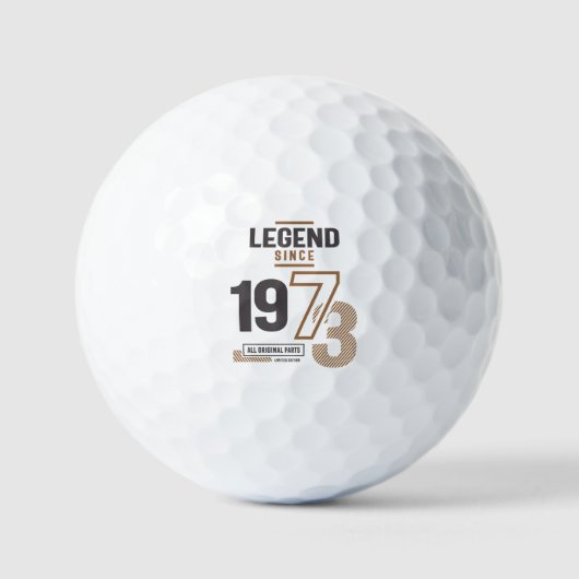 Legende seit 1973 50 Geburtstag Golfball (Vorderseite)