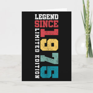 Legende seit 1975 Limitierte Edition 50 Jahre alt  Karte