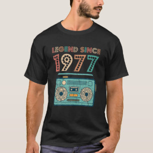 Legende seit 1977 45. Geburtstagsgeschenke Kassett T-Shirt