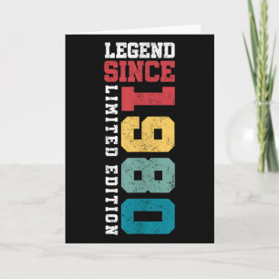 Legende seit 1980 limitierte Auflage 45 Jahre alt Karte
