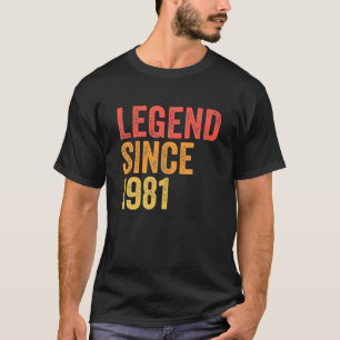 Legende seit 1981 Lustig 40 Jahre alt 40. Geburtst T-Shirt