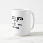 Legende seit 1983 kaffeetasse (VorderseiteRechts)