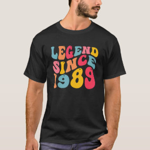 Legende seit 1989 33 Jahre alter Retro Vintag 33. T-Shirt