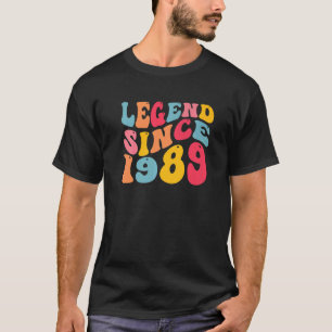 Legende seit 1989 33 Jahre alter Retro Vintag 33. T-Shirt