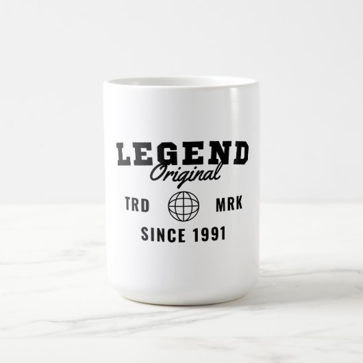 Legende seit 1991 kaffeetasse (Mittel)