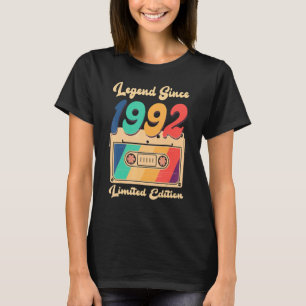 Legende seit 1992 Vintage Kassette Geburtstagsfrau T-Shirt