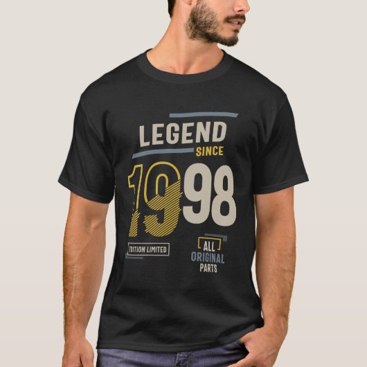 Legende seit 1998 25 Geburtstag T-Shirt (Vorderseite)