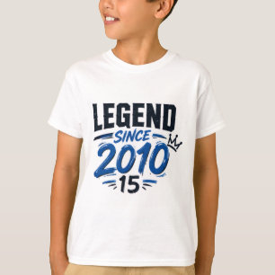 Legende seit 2010 15. Geburtstags-Teen-T-Shirt T-Shirt