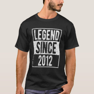 Legende Seit 2012 10 Jahre alte Geschenke 10. Gebu T-Shirt