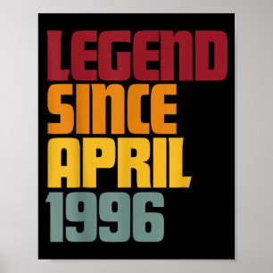 Legende seit April 1996 30. Geburtstag - Vintage Poster