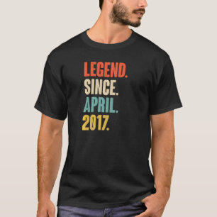 Legende Seit April 2017 5 Jahre alt 5. Geburtstag  T-Shirt