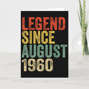 Legende seit August 1960 65. Geburtstags Stimmung Karte