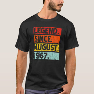 Legende seit August 1967 Vintag 55 Jahre alt 55. T-Shirt