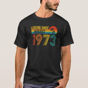 Legende Seit August 1973 49. Geburtstag Vintag 49 T-Shirt