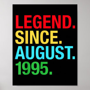 Legende seit August 1995 Geburtstagsgeschenke 27. Poster