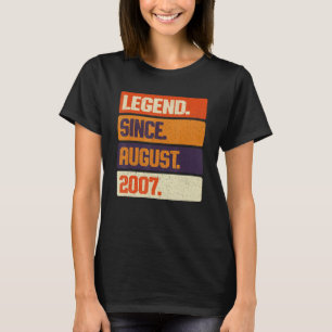 Legende seit August 2007 Retro 16 Jahre alt 16. B T-Shirt