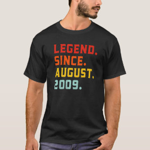 Legende seit August 2009 13 Jahre alt Vintag 13. T-Shirt