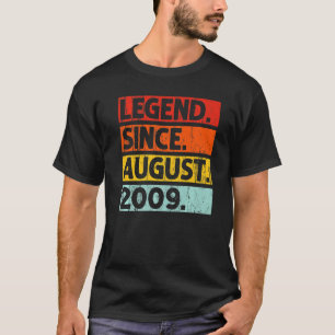 Legende seit August 2009 Vintag 13 Jahre alt 13. T-Shirt