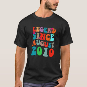 Legende seit August 2010 Vintage Geburtstag Retro  T-Shirt