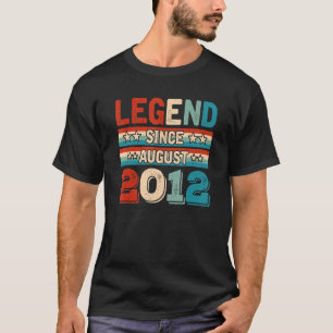 Legende seit August 2012 Retro 10 Jahre alt 10. B T-Shirt